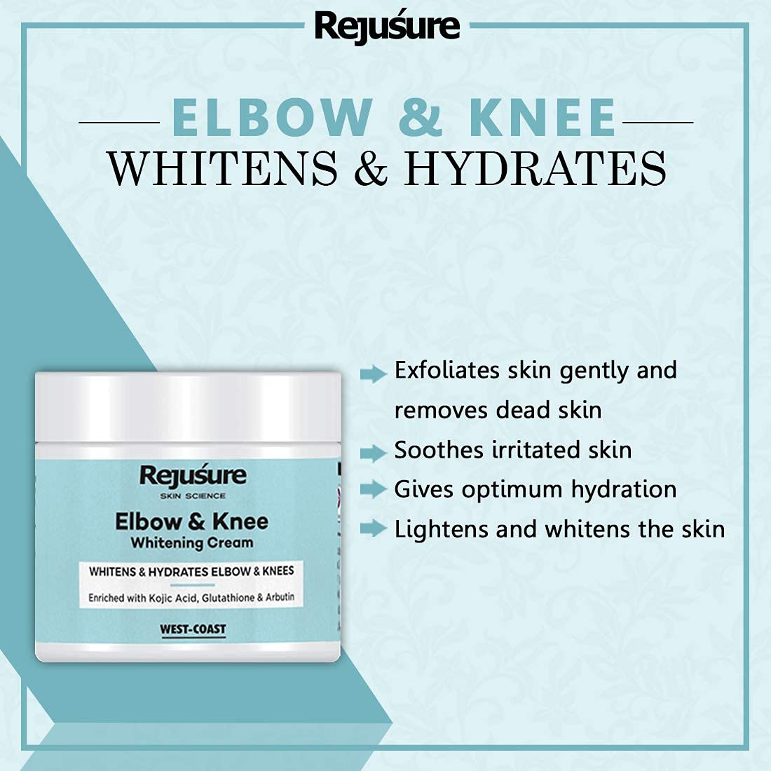 Rejusure elbow knee lightening cream - Effective pigmentation removal