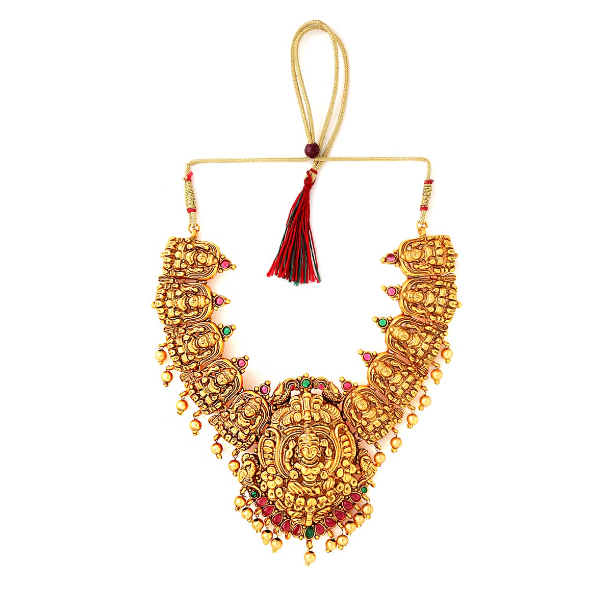 Yellow Chimes Antique Necklace - Ethnic stylish look