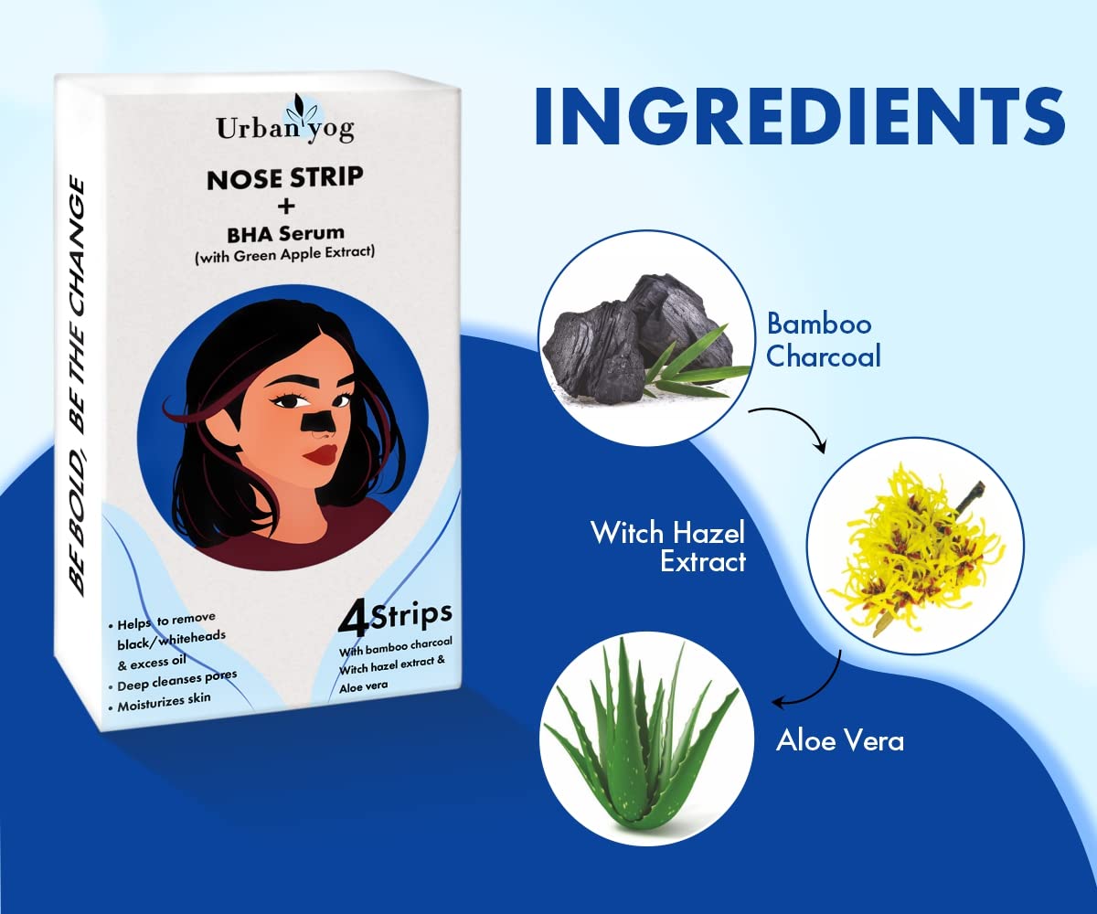 Urban Yog Nose Strips - Natural ingredients for clear skin
