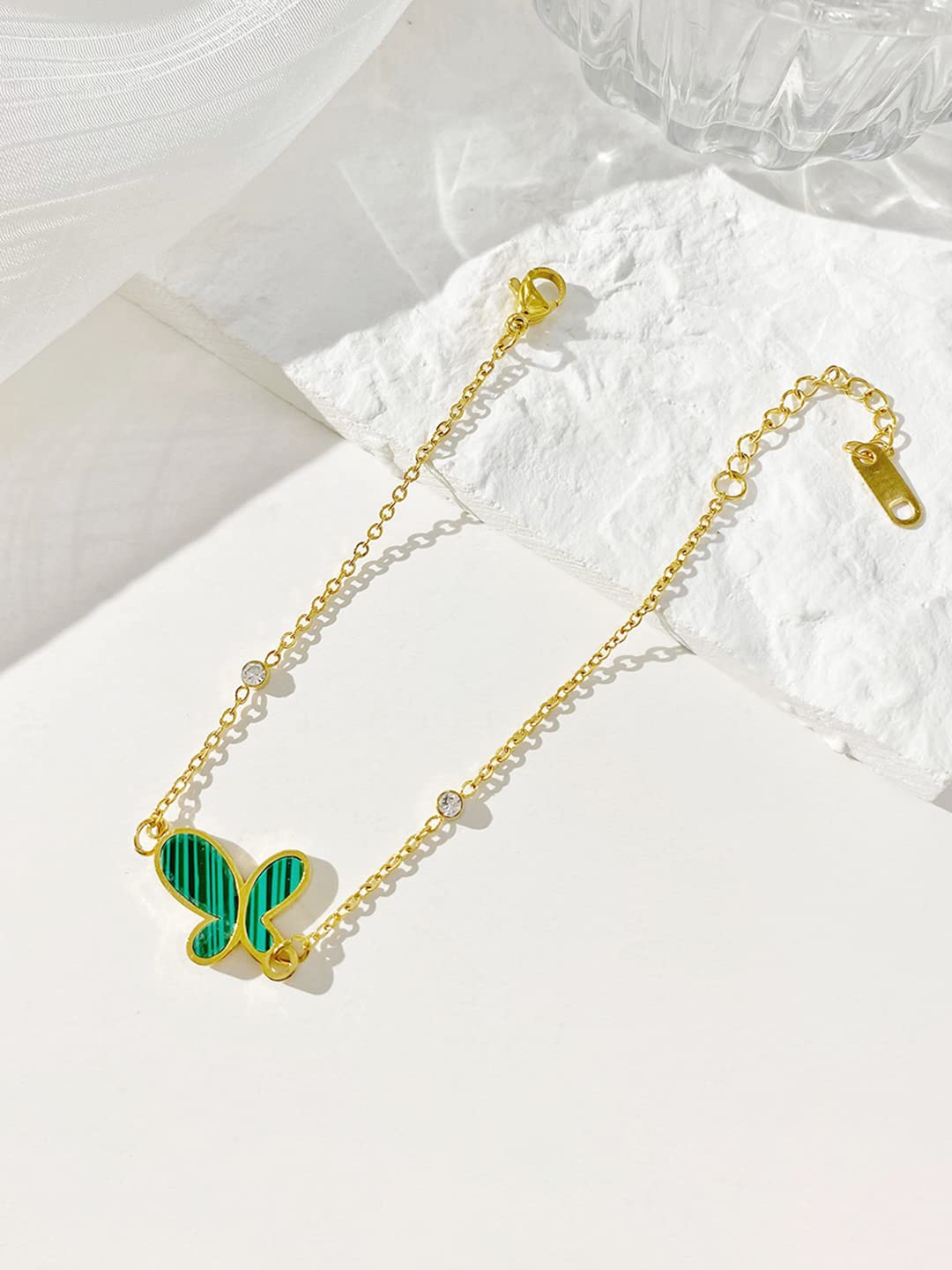 Yellow Chimes gold plated bracelet - perfect gift for her