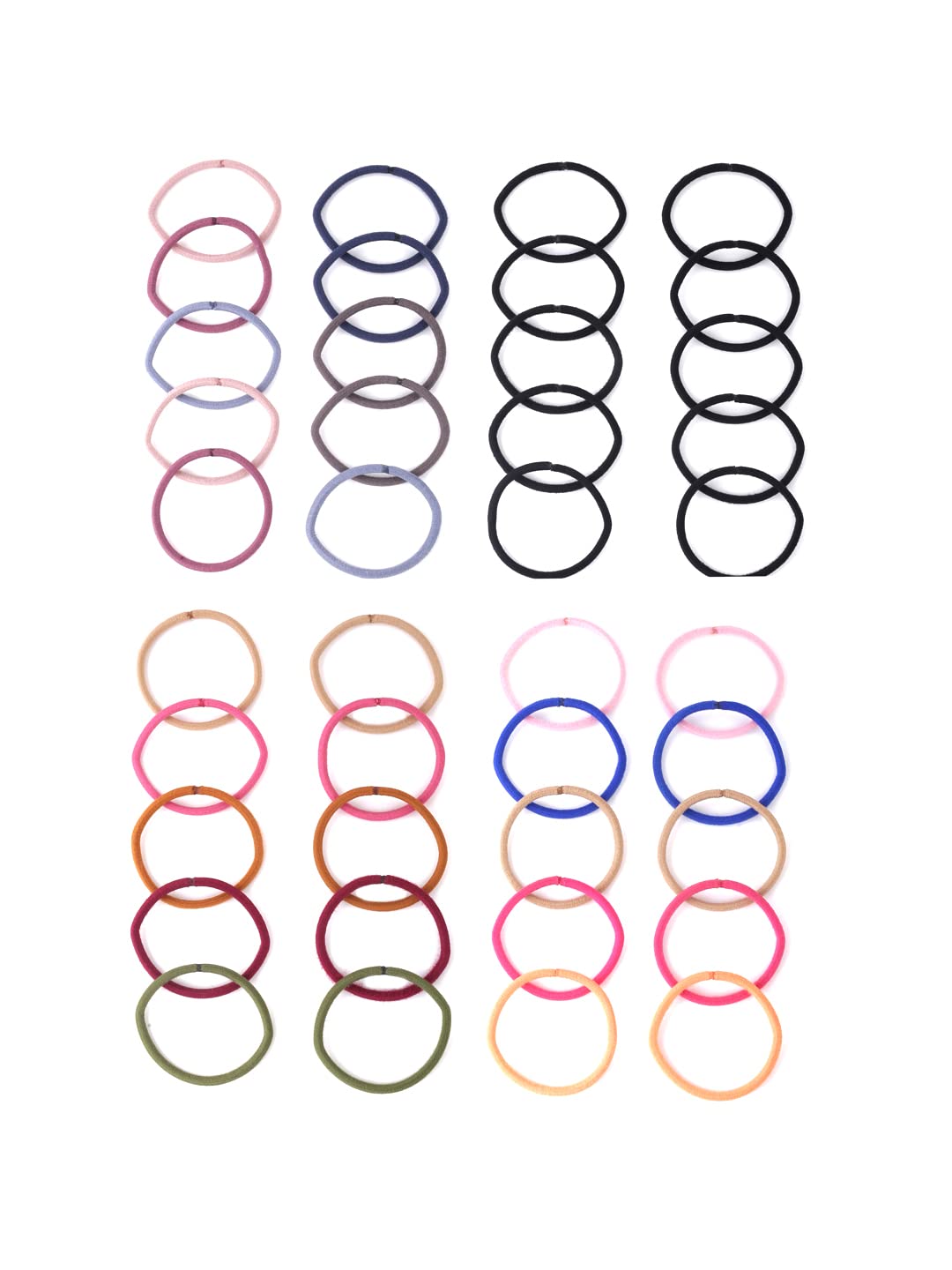 Yellow Chimes stretchy hair bands - sports activities