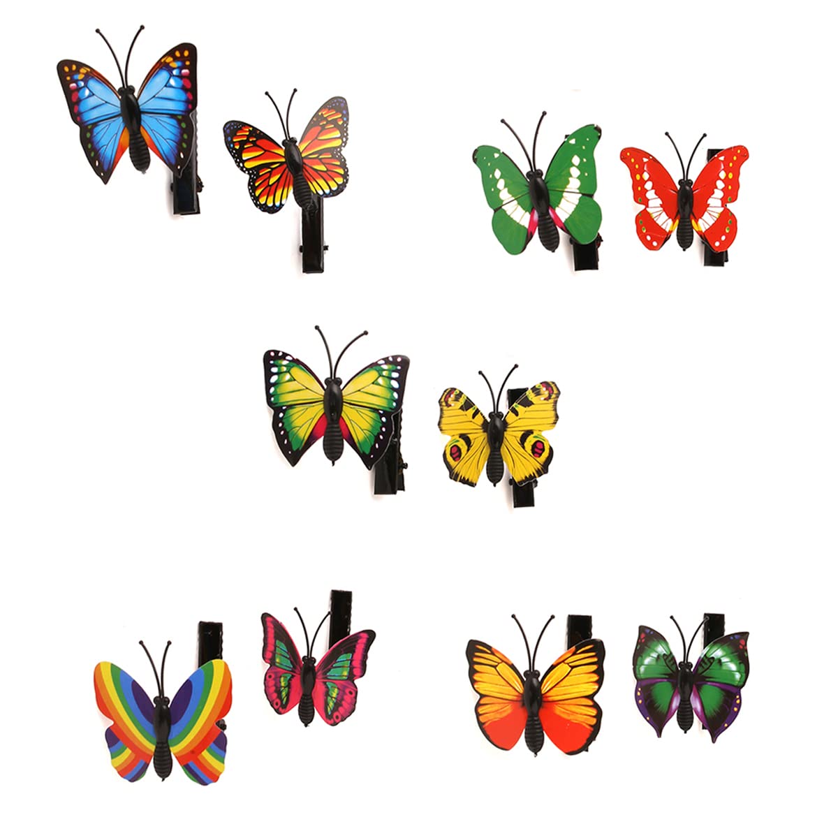 Melbees multicolor hair clips - fun hairstyles for toddlers