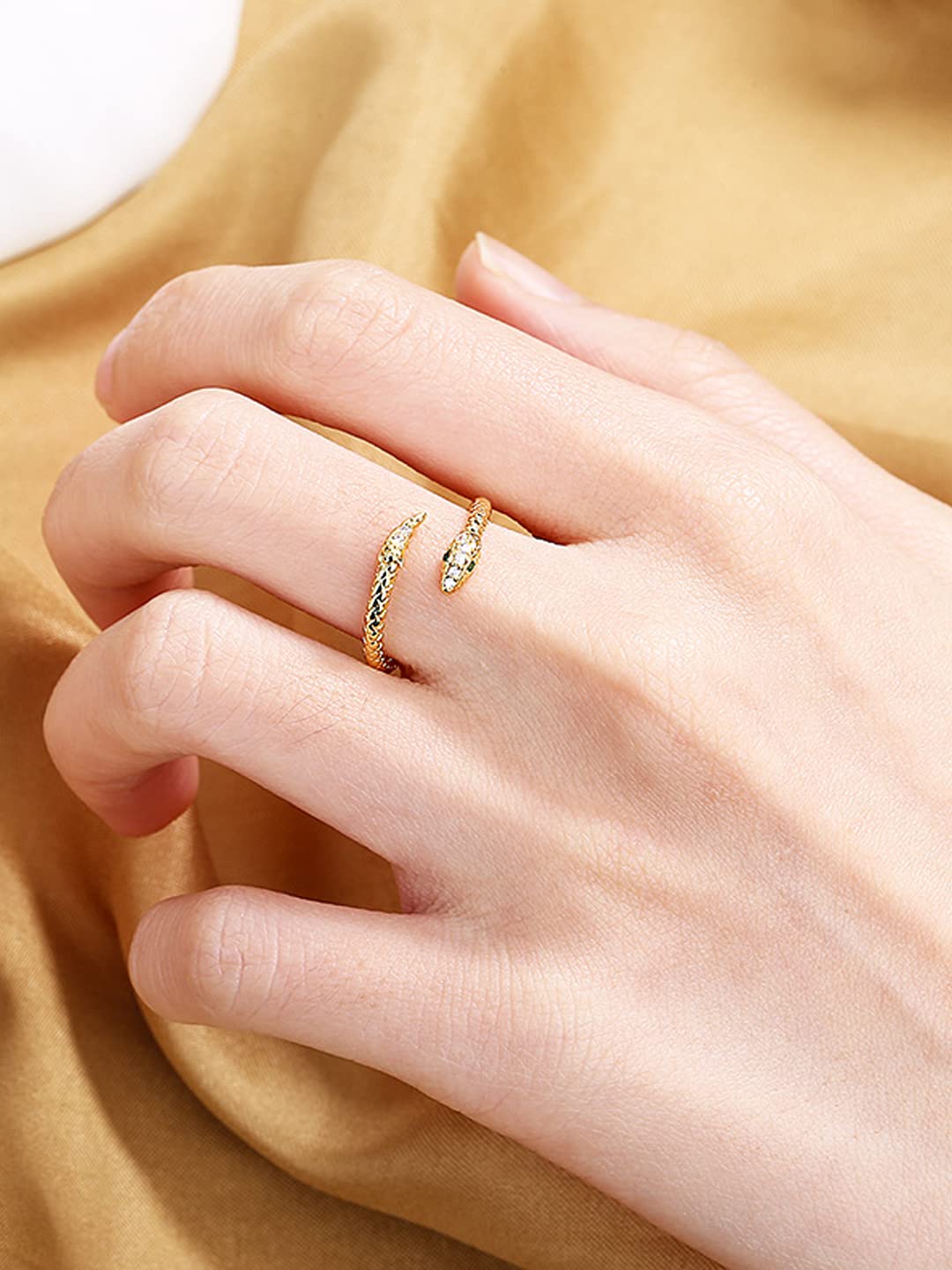 unwind adjustable crystal ring - versatile design for any outfit