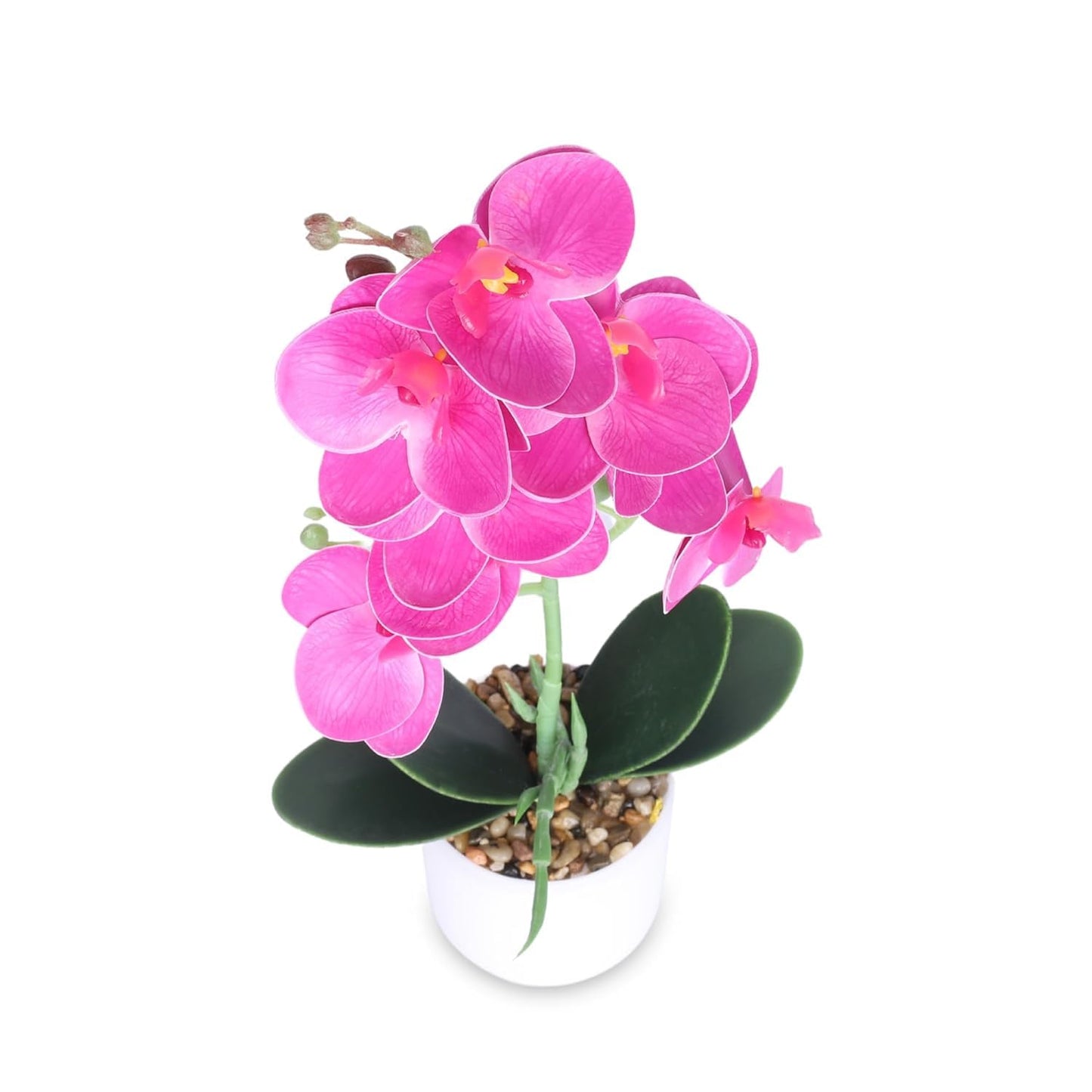 Pack of 2: Artificial Indoor Plants - Natural Looking with Pot | Ideal for Home Décor | Color: Pink