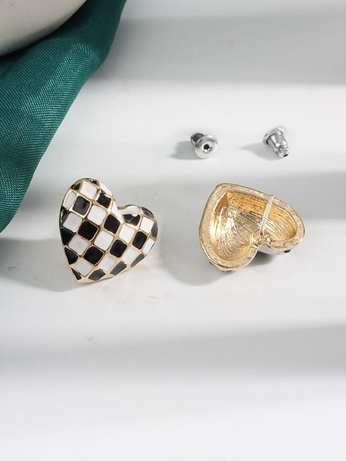 Kairangi Black and White Earrings - Fashion Statement Piece
