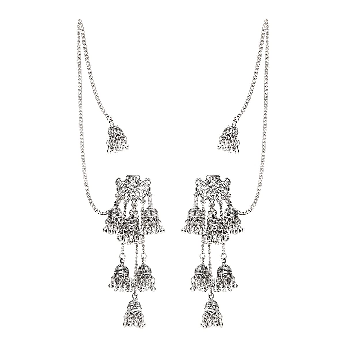 Yellow Chimes elegant jhumka earrings - wedding wear