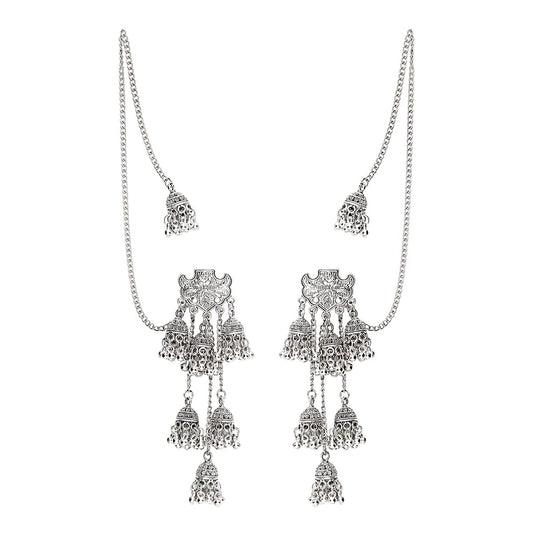 Yellow Chimes elegant jhumka earrings - wedding wear