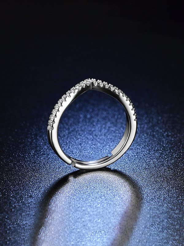 Yellow Chimes Adjustable Crystal Ring - Wedding Accessory