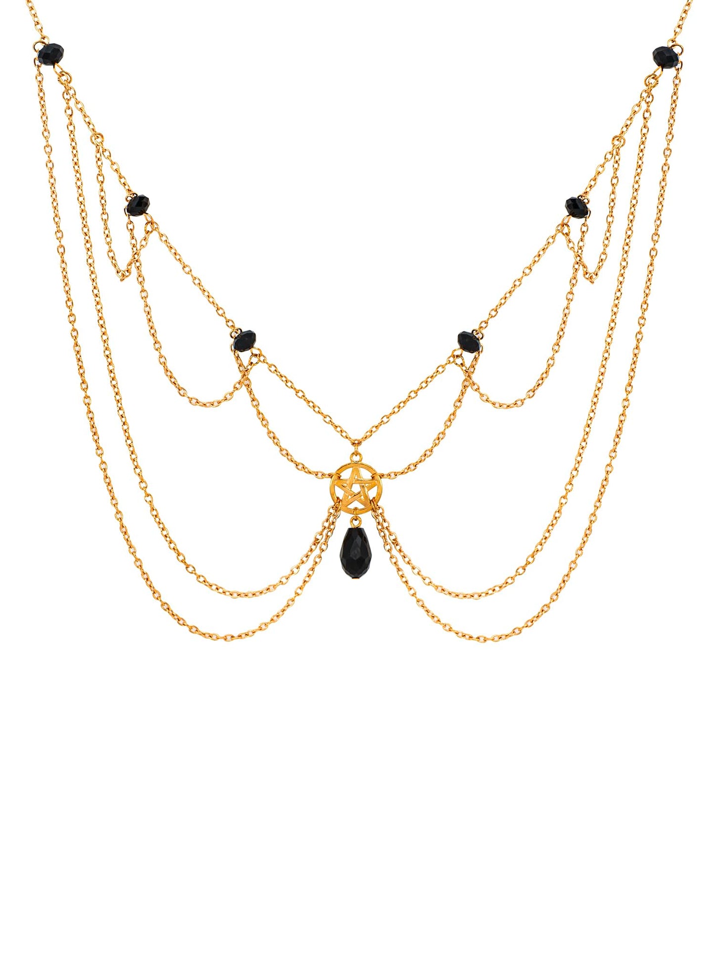 Yellow Chimes head chain - Luxury jewelry for women