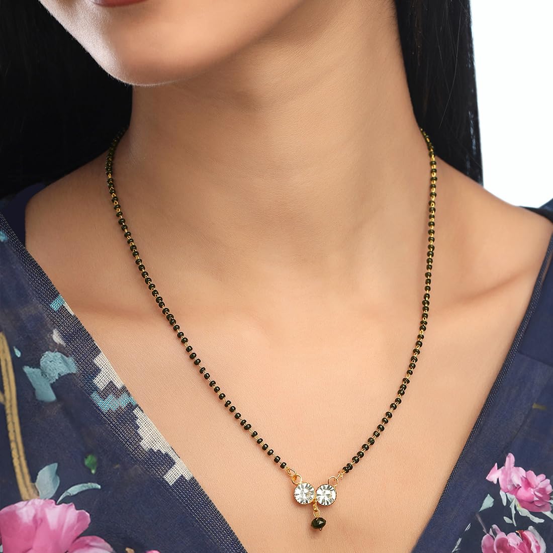 Yellow Chimes Mangalsutra - Stylish Jewelry for Parties