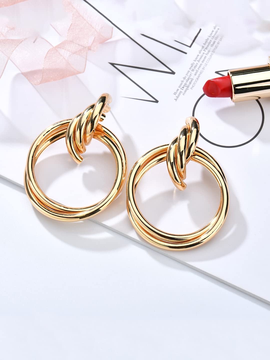 Yellow Chimes drop earrings - Perfect for office wear