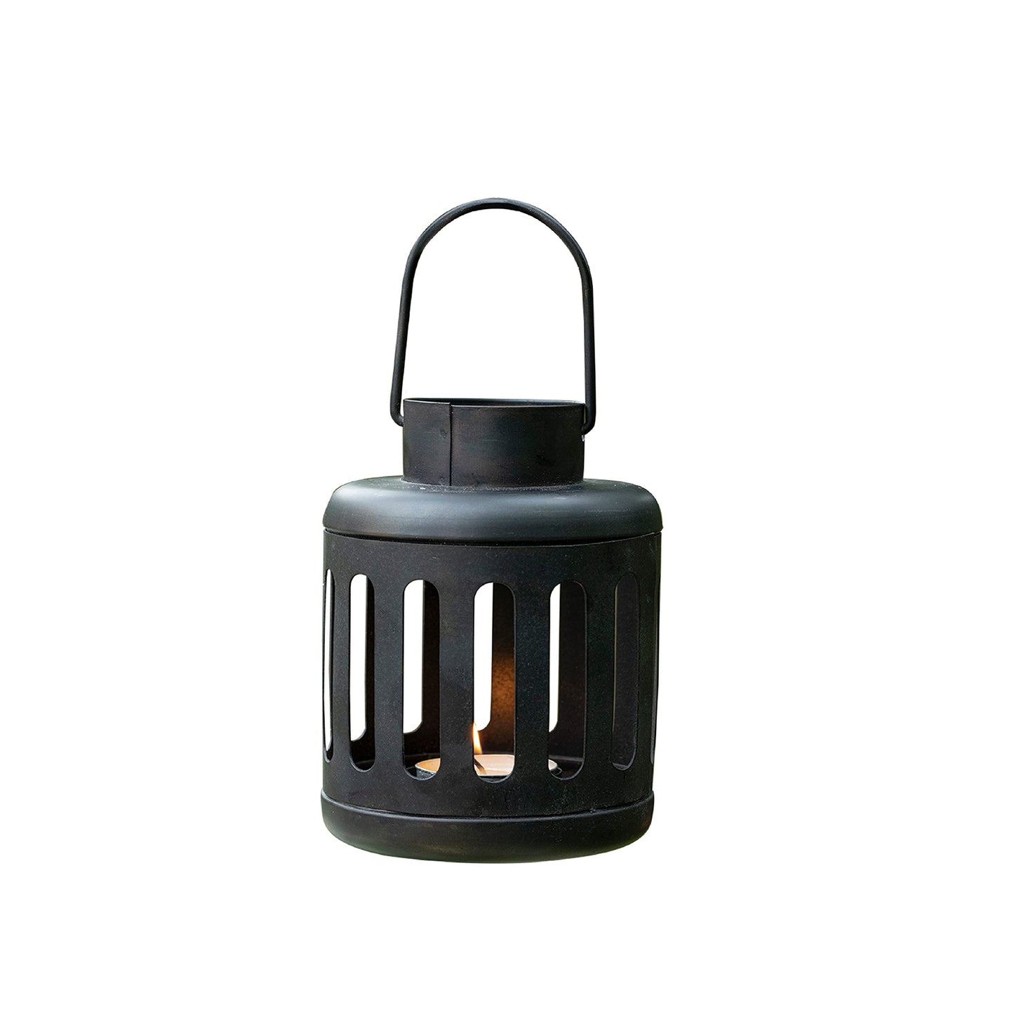 Ellementry Kuma Metal Round Lantern Set of 2 (with Tealight) | Candle Holder Stands for Balcony and Garden | Hanging Lamp for Home Decoration | Aesthetic Lalten for Vintage Christmas Decor and Gifts