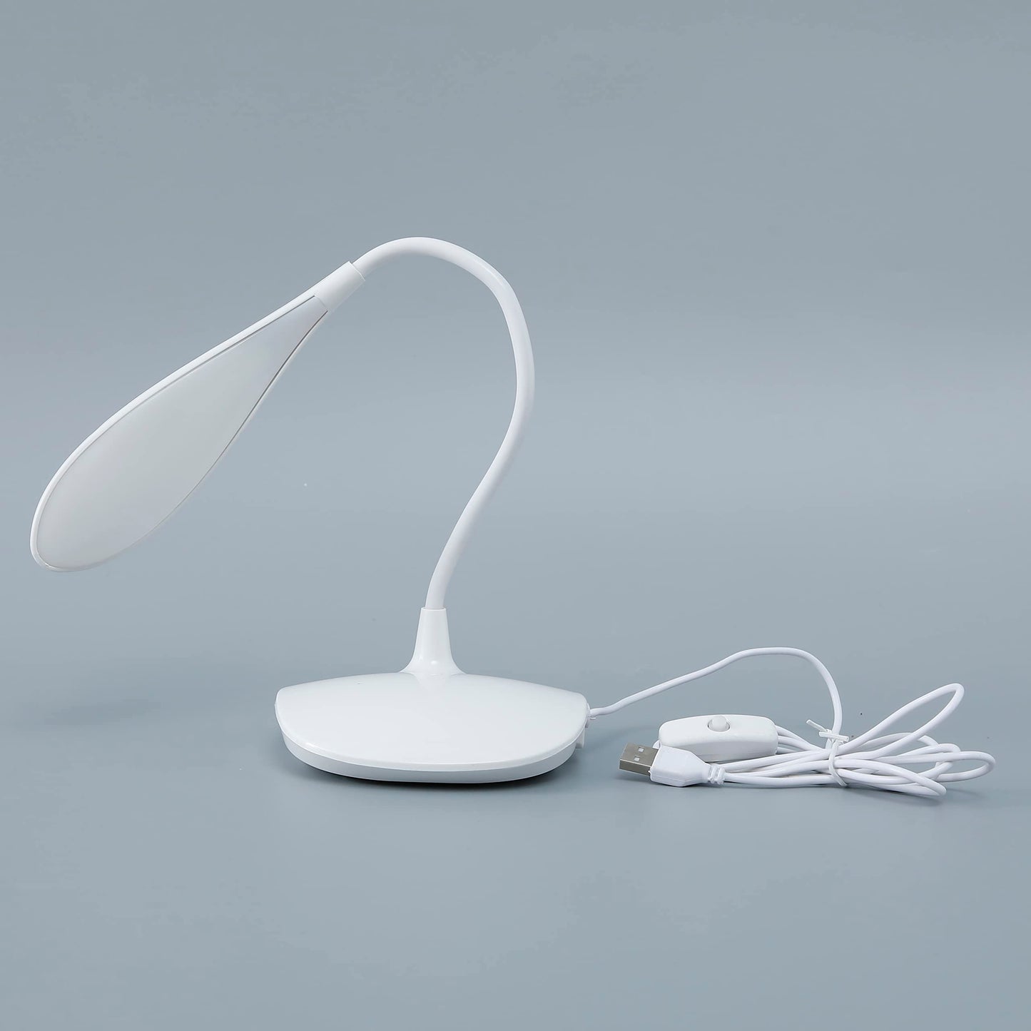 Kuber Industries Water Drop ase Table lamp|USB Plug-in Table Light|White