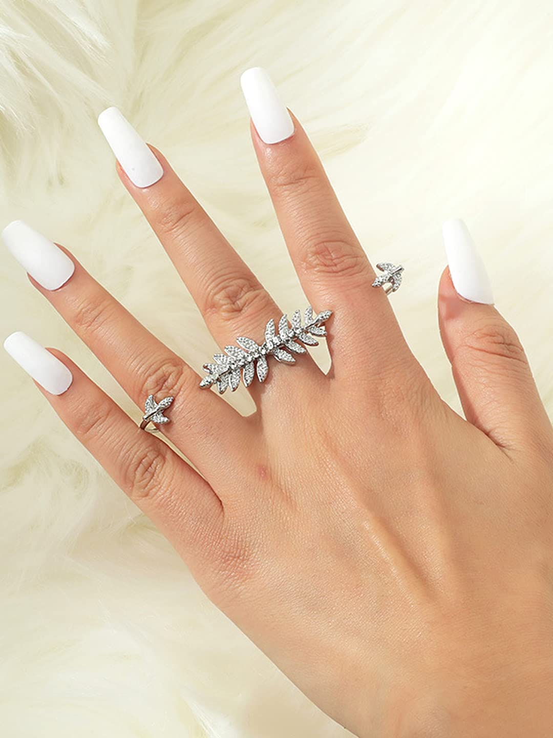 Yellow Chimes 3 Finger Ring - Gift for birthdays and anniversaries