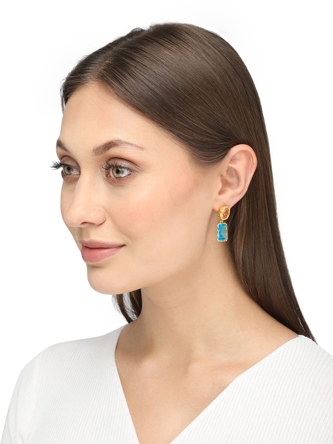 Yellow Chimes earrings - lightweight drop design for special occasions