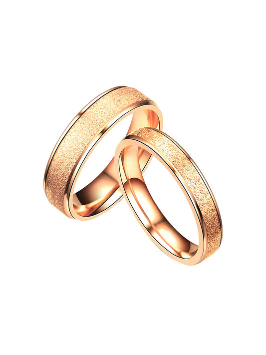 Yellow Chimes rose gold rings - elegant daily wear rings