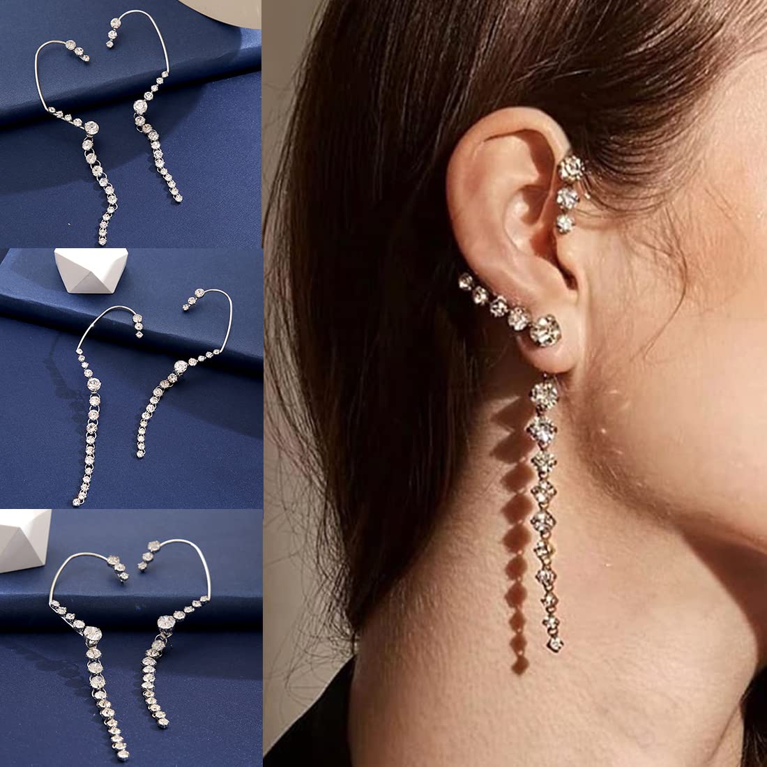 Yellow Chimes non-pierced earrcuffs - stylish everyday wear