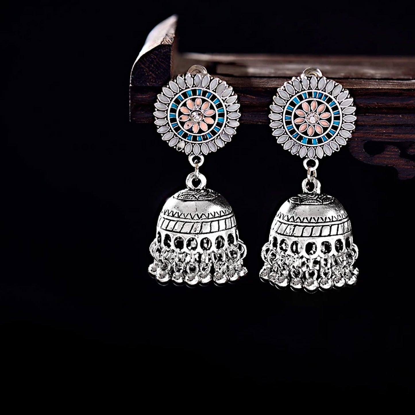 Yellow Chimes floral earrings - vibrant casual outfit complement