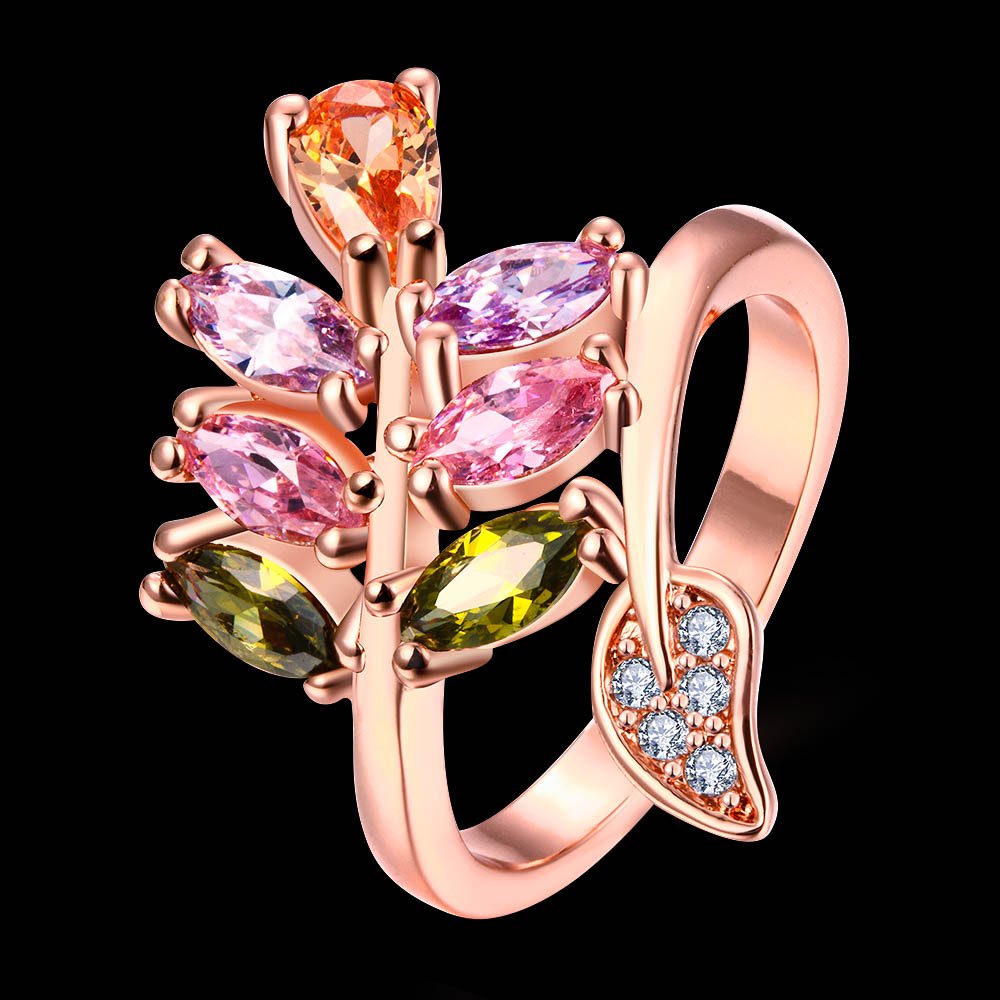 Yellow Chimes shimmering zircon ring - stylish accessory