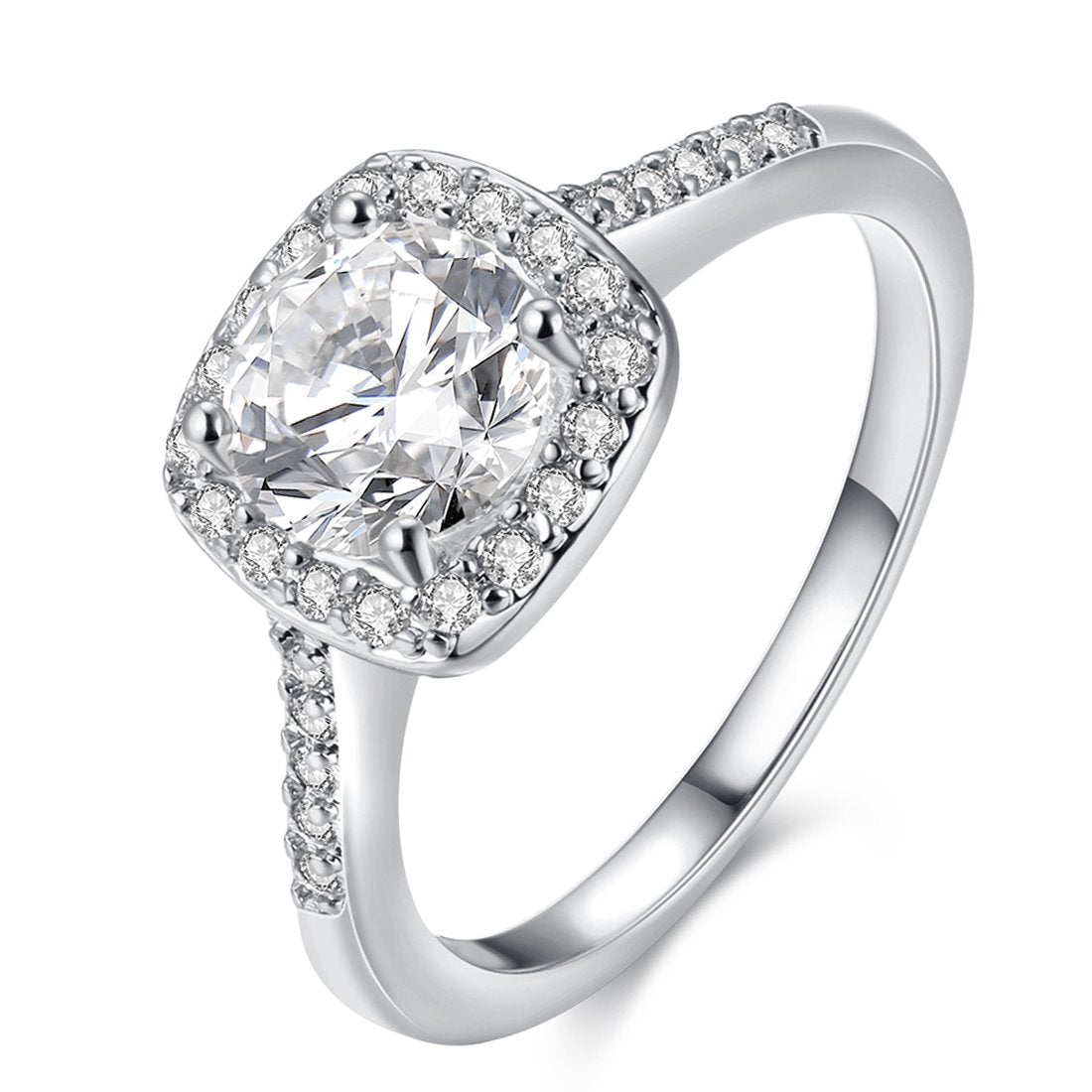 Yellow Chimes A5 Grade Crystal Royal Square Ring - royal designer look