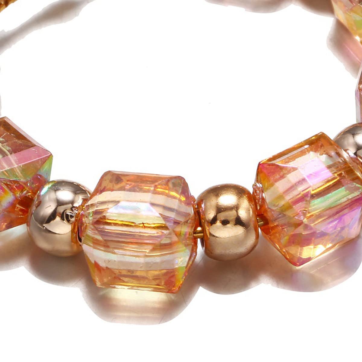 Yellow Chimes pink crystal studded hoops - stylish everyday accessory