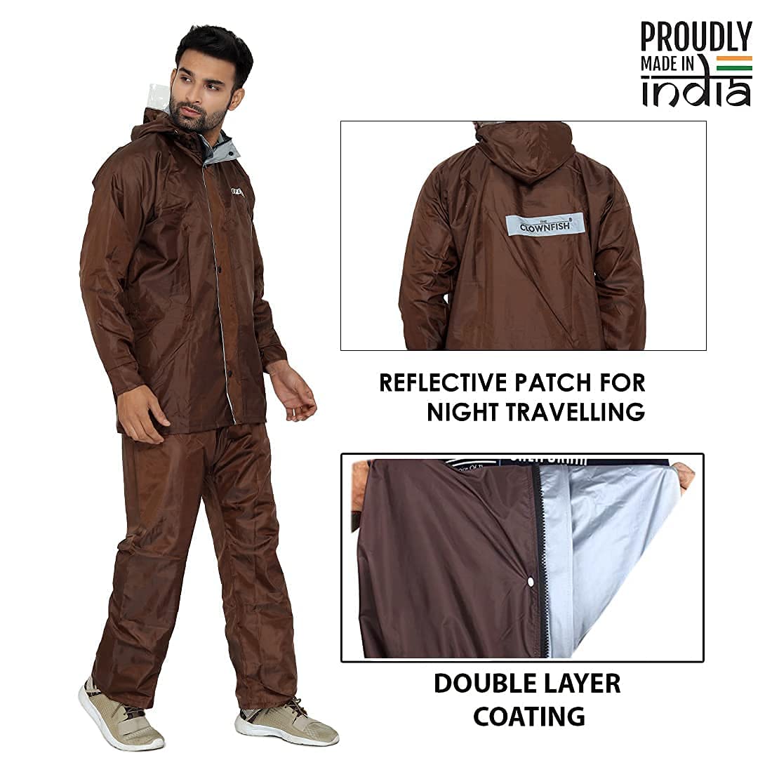Clownfish men's rain suit - Cyclist commute gear