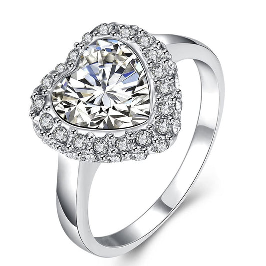 Yellow Chimes Spark Heart Ring - Elegant jewelry for special occasions
