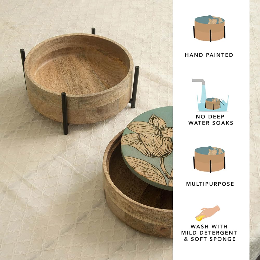 Ellementry handcrafted roti holder - great for family meals
