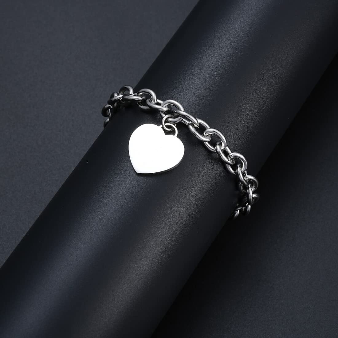 Yellow Chimes Women's Bracelet - Fashionable heart charm design