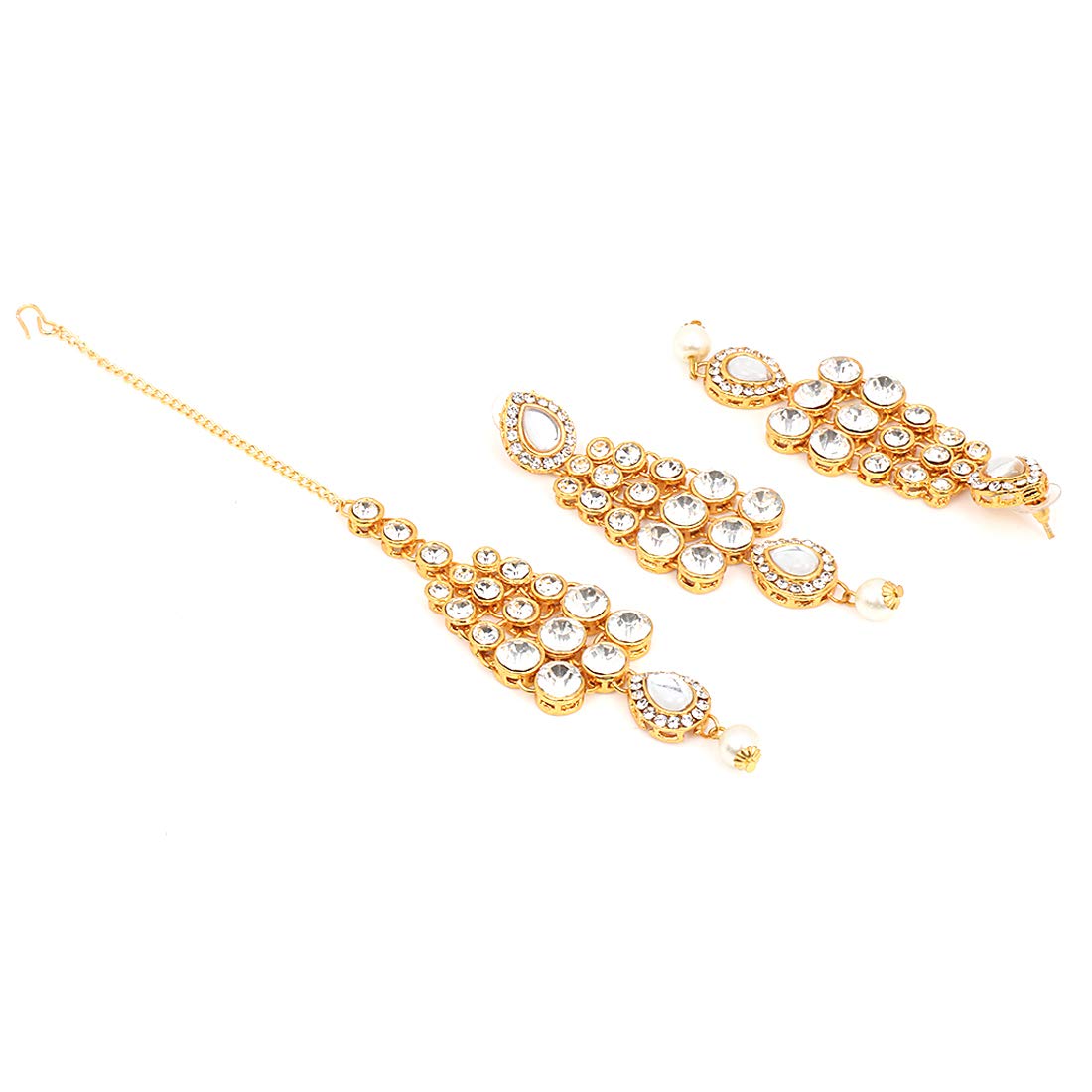 Yellow Chimes gold plated necklace set - traditional occasion