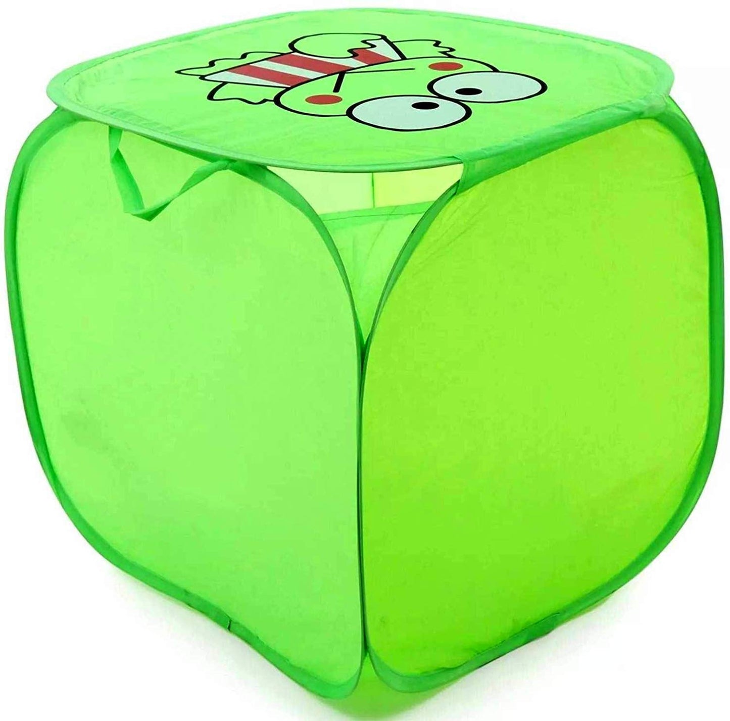 Square Laundry Bag/Basket - Portable, Washable, Modern Design | Handle Included | Standard Size | Multicolour
