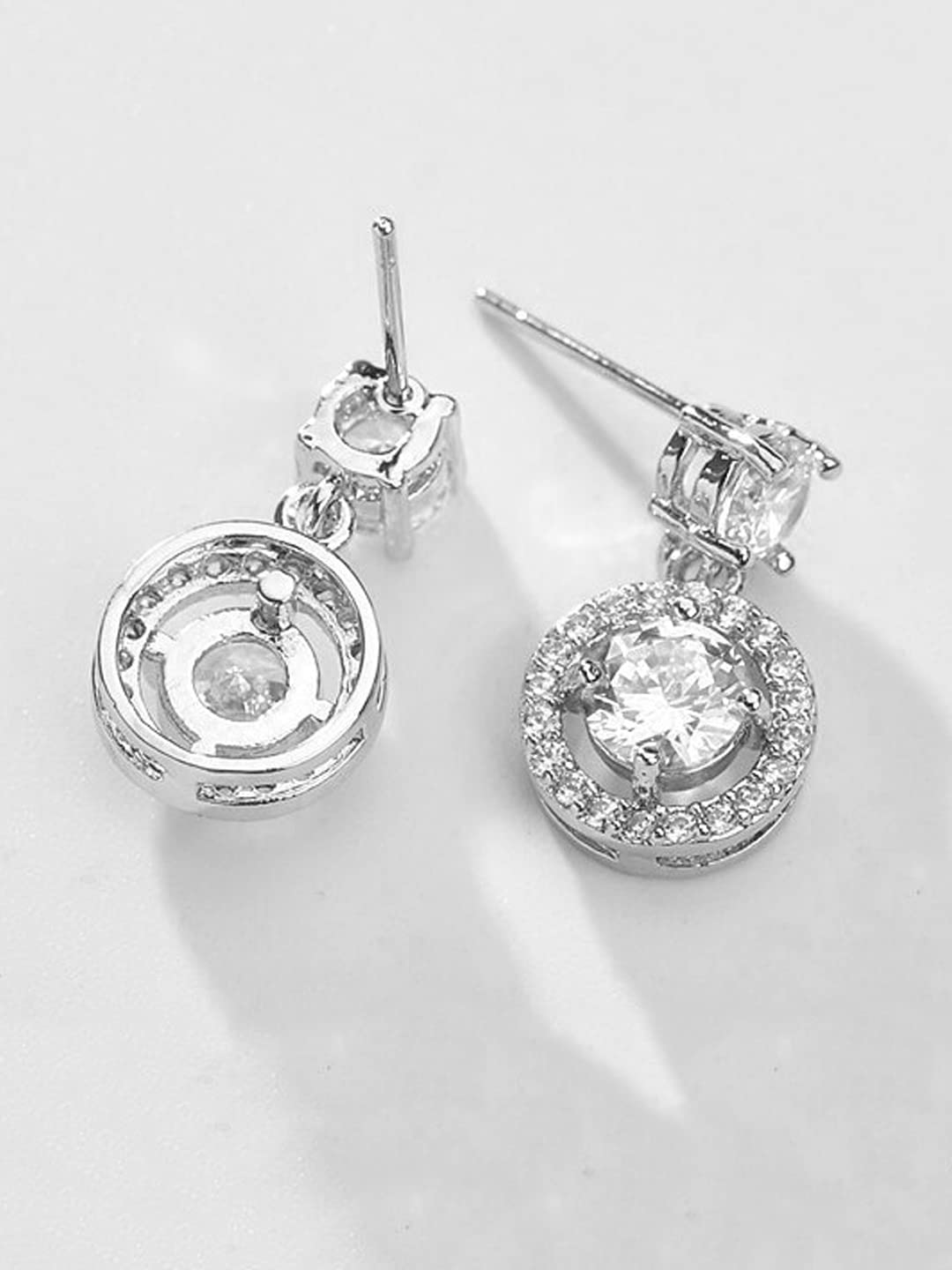 Yellow Chimes Silver-Toned Earrings - Casual Outfit
