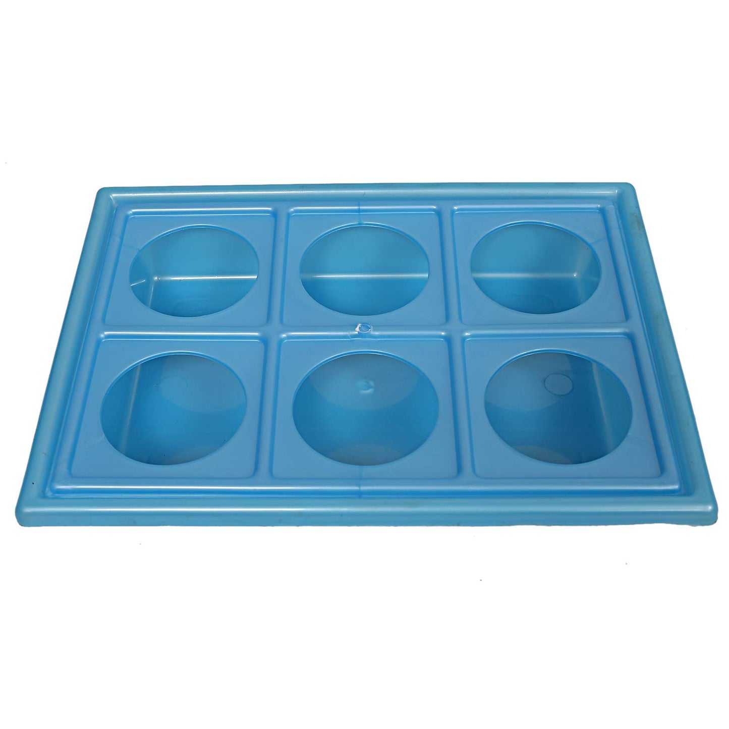 Kuber Industries Plastic Glass Holder Tray, Blue, (Model: CTKTC01918) Rectangular