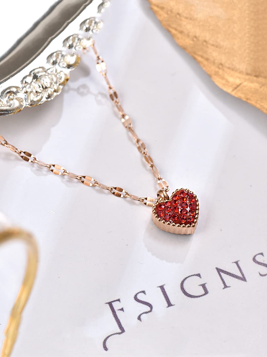 Yellow Chimes Heart Pendant Necklace - Perfect for gifts