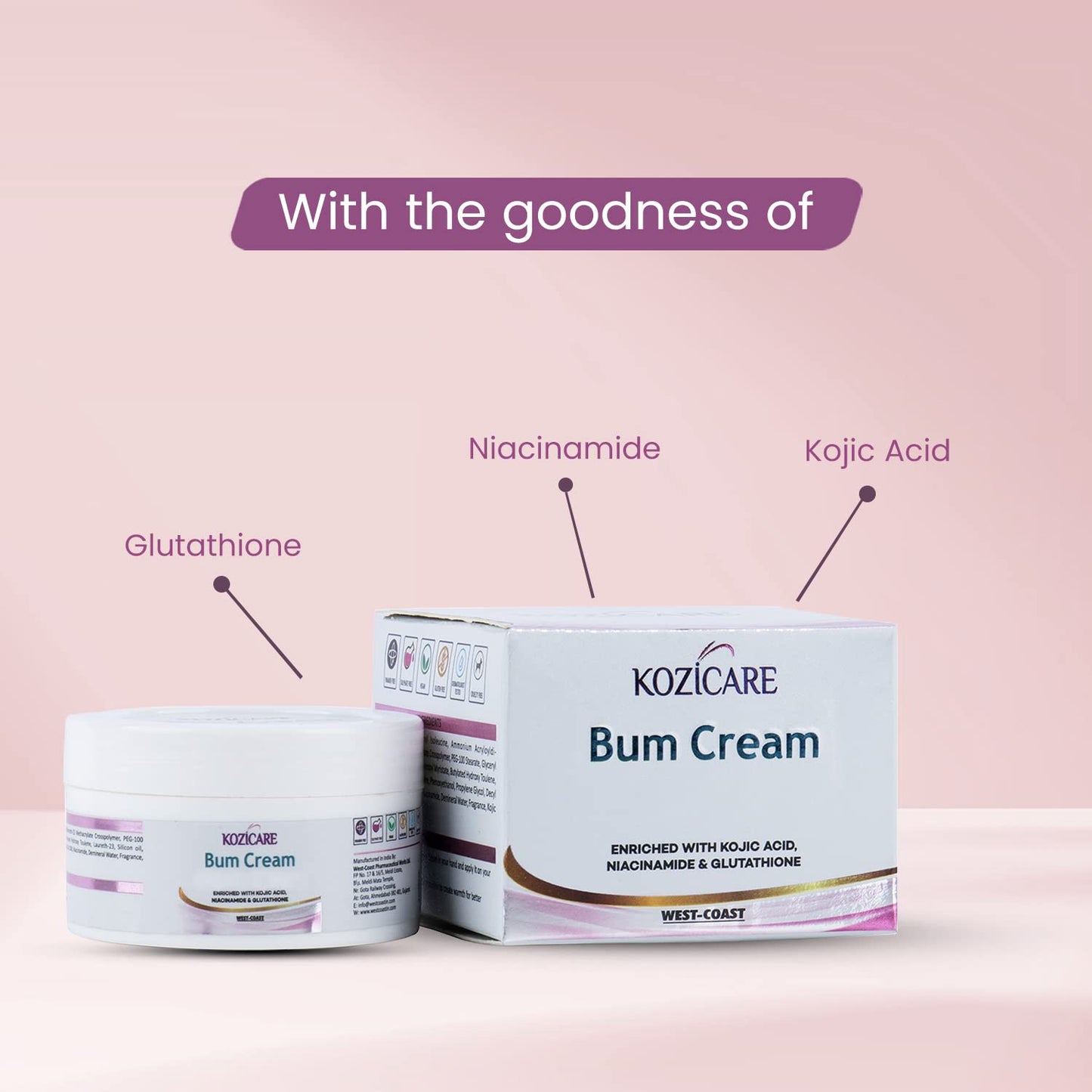 Kozicare Bum Cream - Softening Sensitive Skin