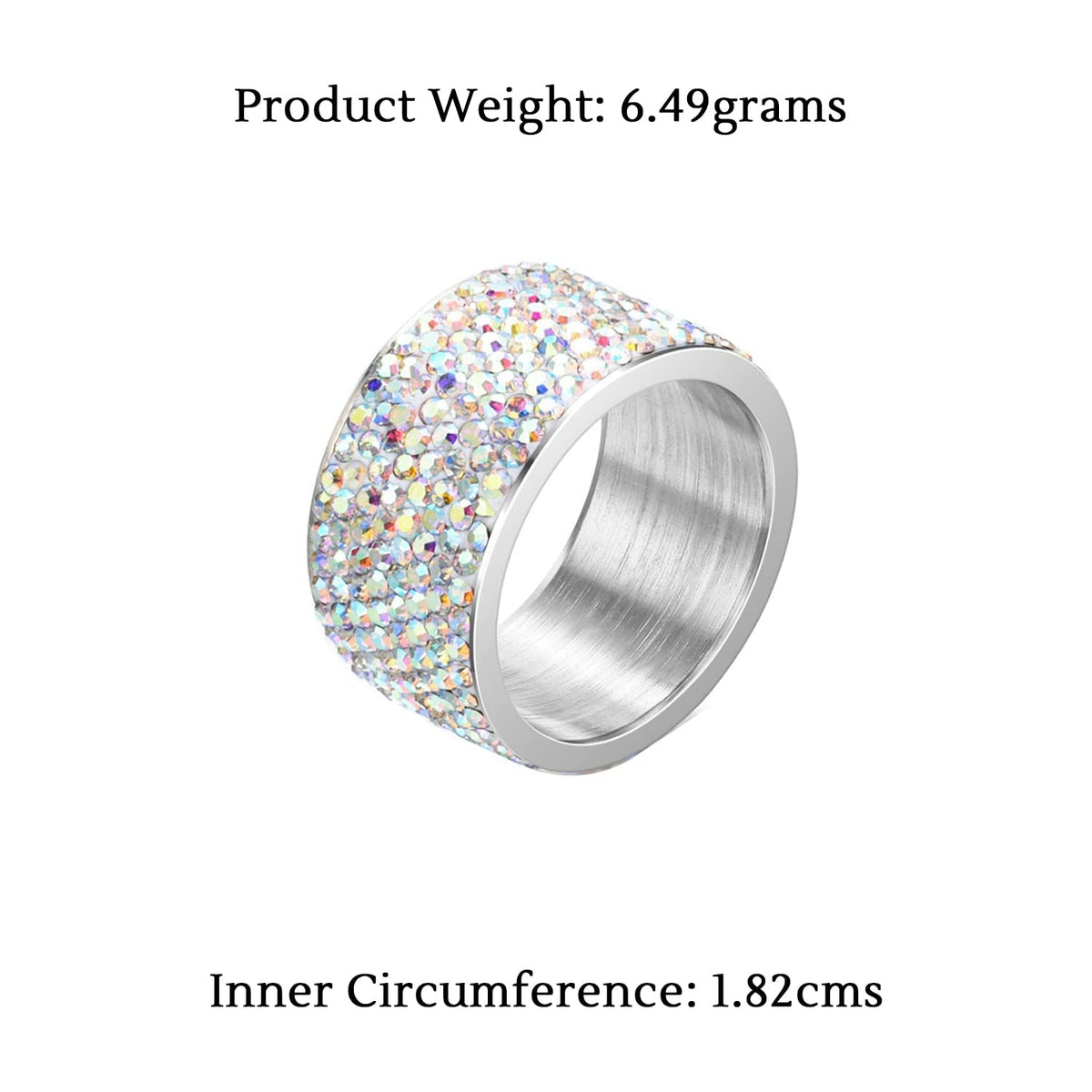 Yellow Chimes elegant crystal ring - perfect for gifting