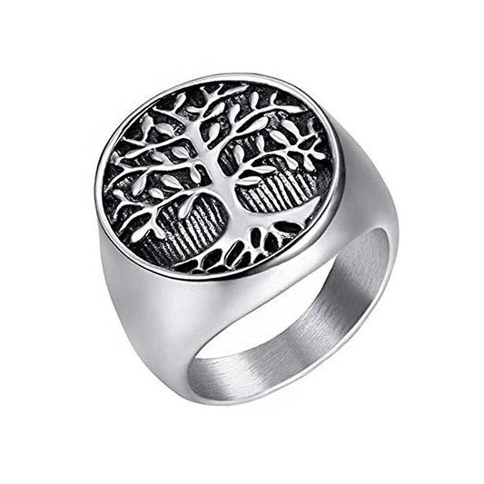 Yellow Chimes Cross Signet Ring - Gift Box Included