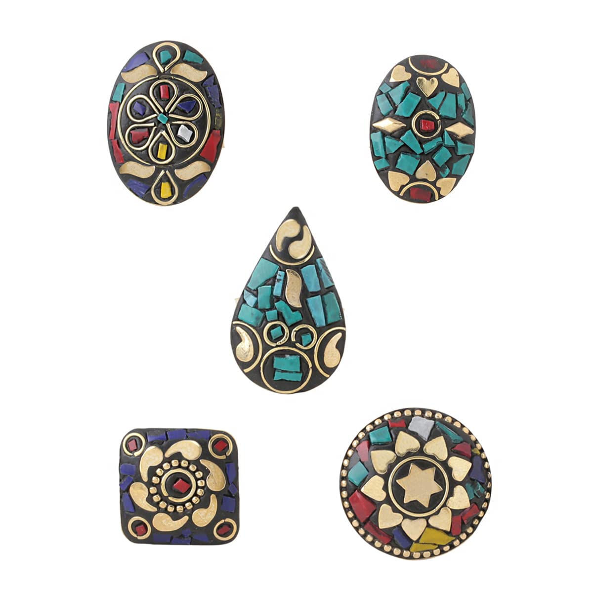 Yellow Chimes Laac Rings - Classic gold tone jewelry
