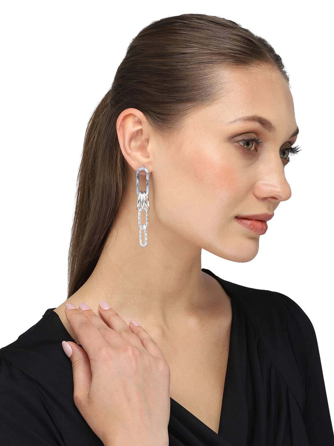 unwind lightweight chain earrings - anniversary gift