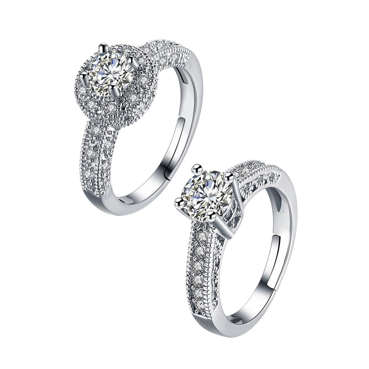 Yellow Chimes crystal adjustable rings - Versatile fashion pieces