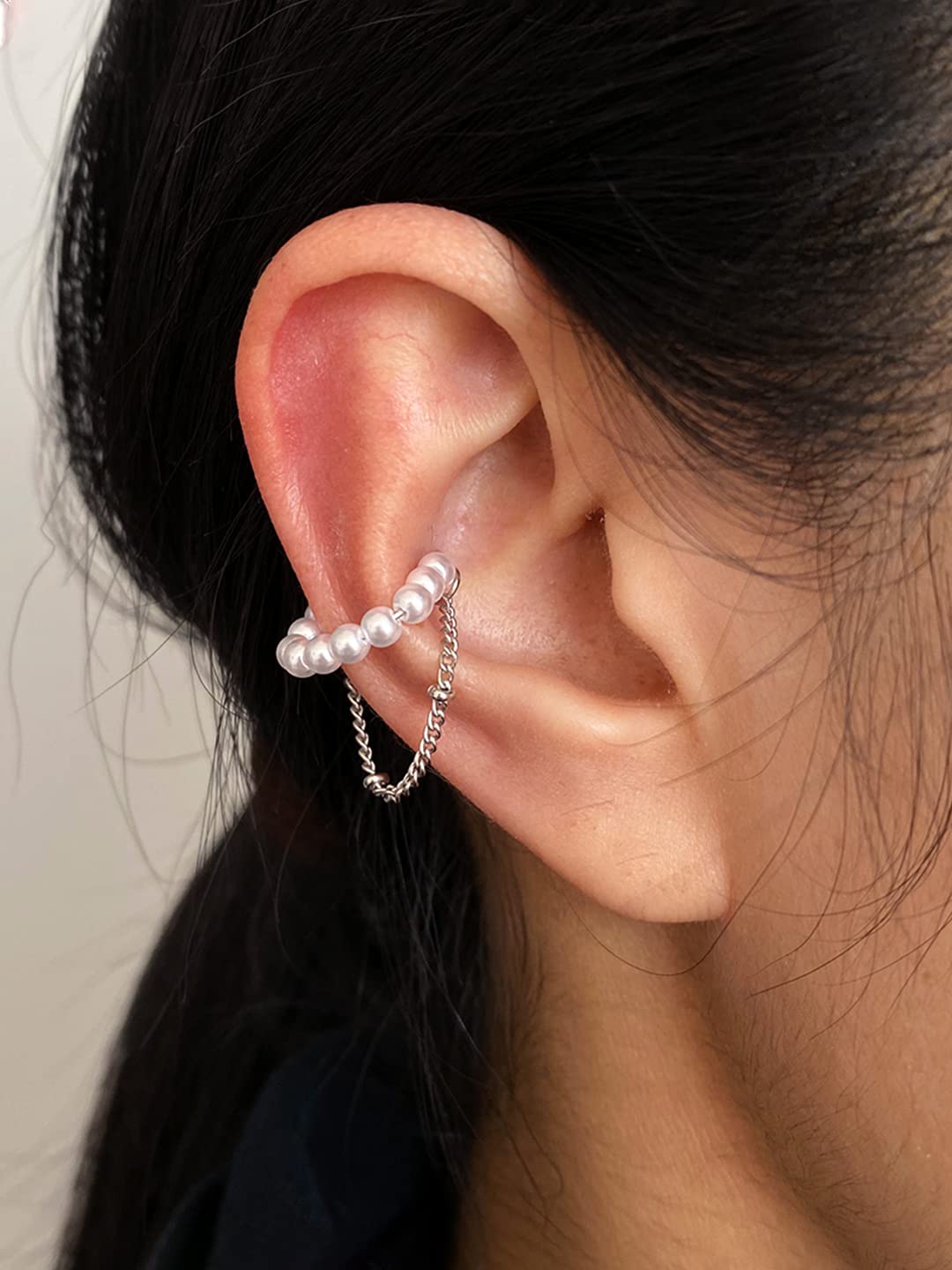 Yellow Chimes ear cuff - lightweight jewelry for daily use