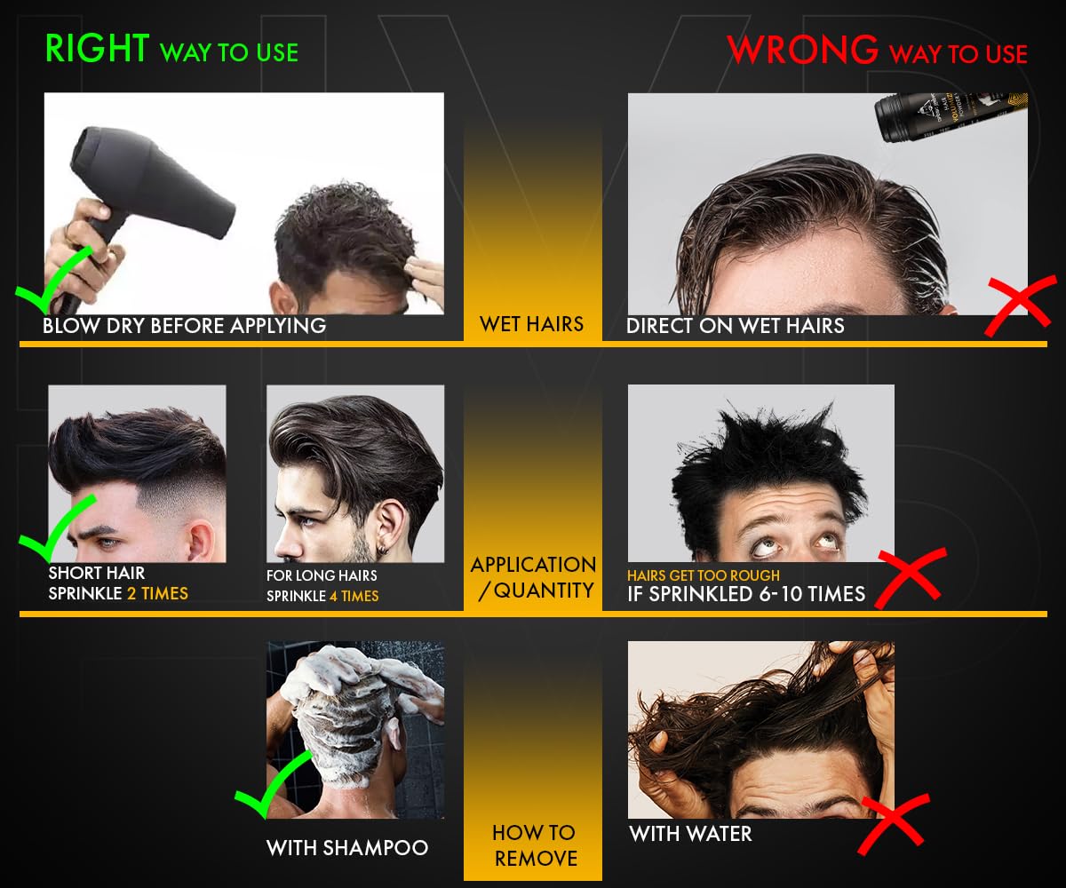 Urban Gabru Hair Volumizing Powder - Easy to use for events