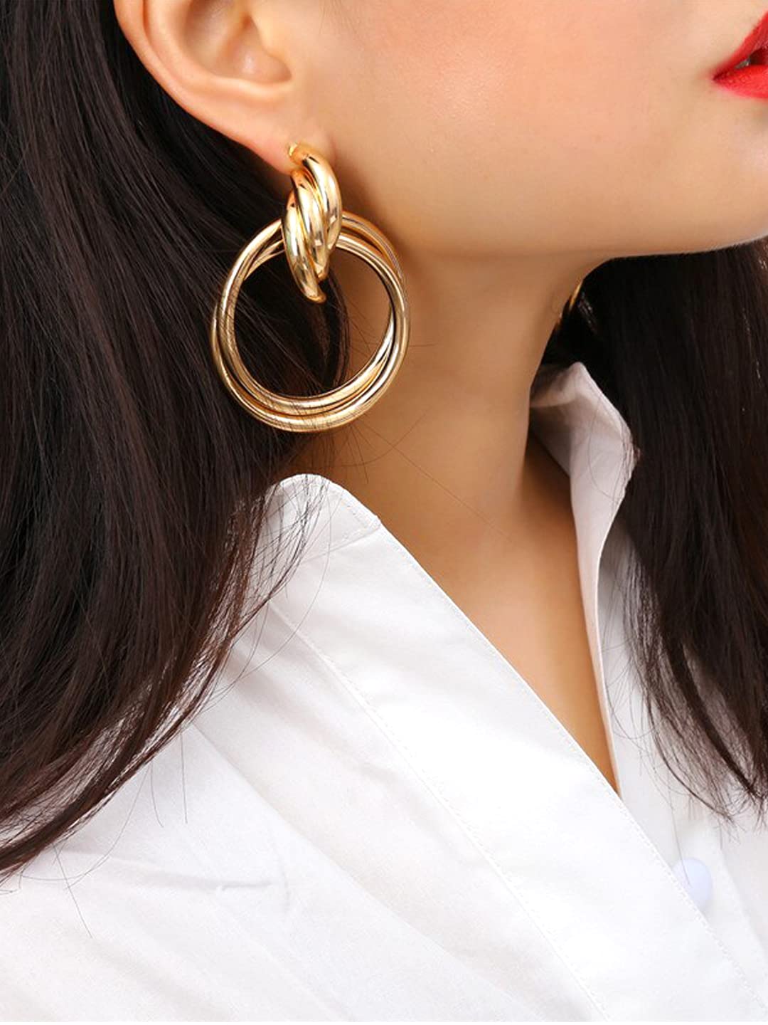 Yellow Chimes lightweight earrings - Anniversary gift for her