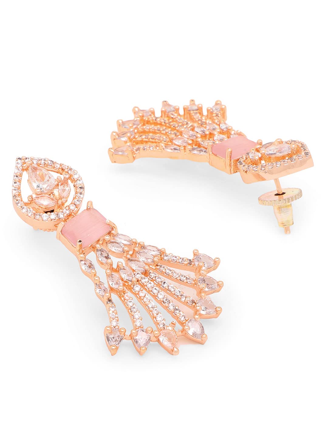 Yellow Chimes Elegant Necklace - Beautiful Rose Gold Accessories