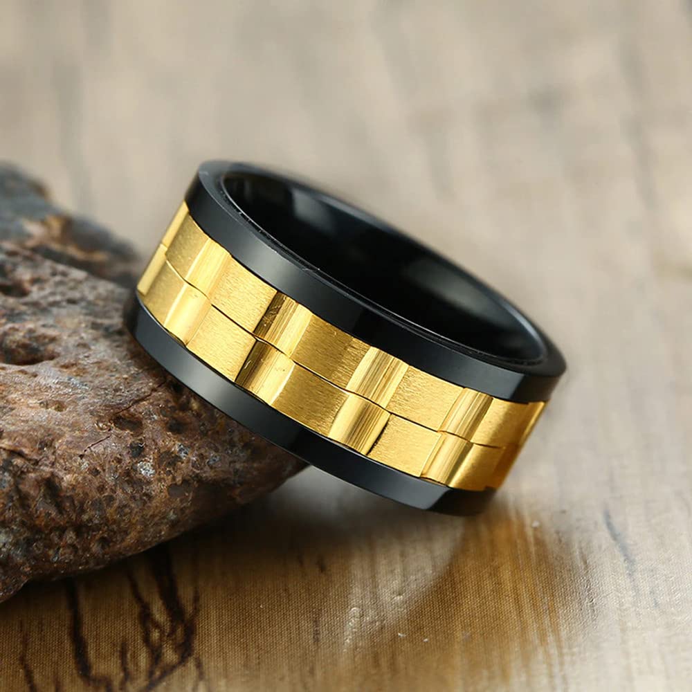 Yellow Chimes stainless steel ring - Ideal gift for him