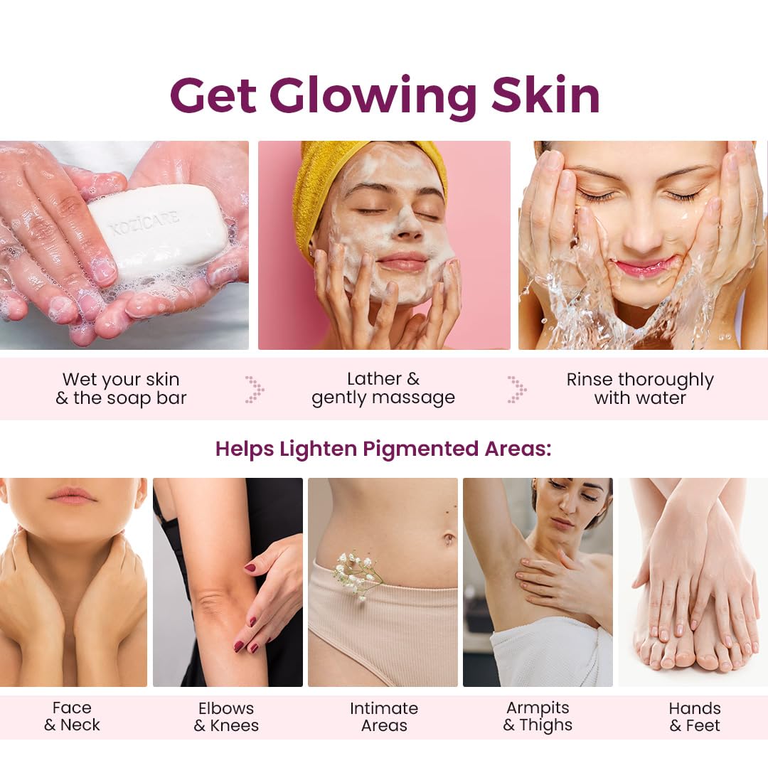 Kozicare skin whitening soap - post-shower essential