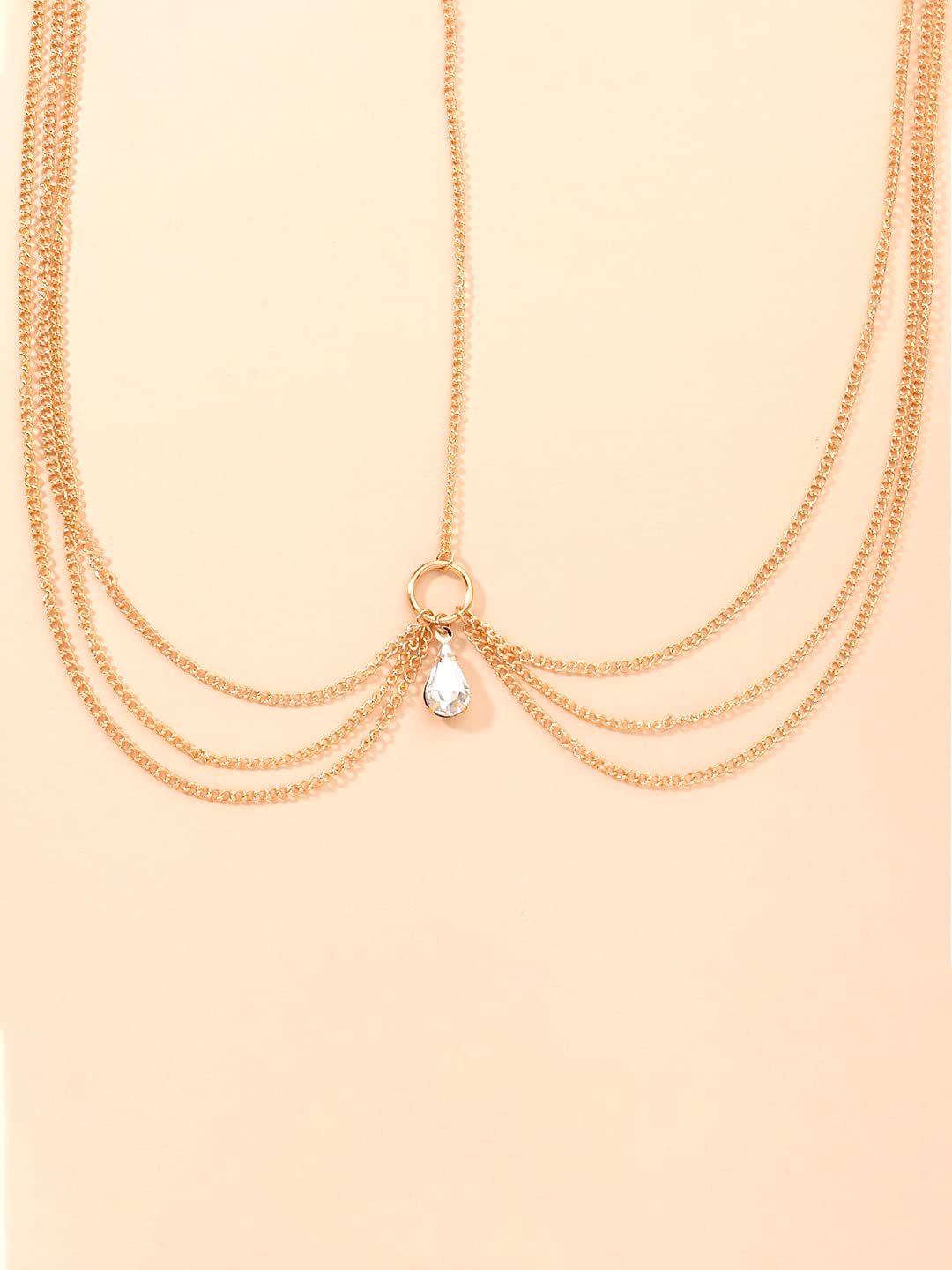 Yellow Chimes head chain - versatile jewelry for casual outings