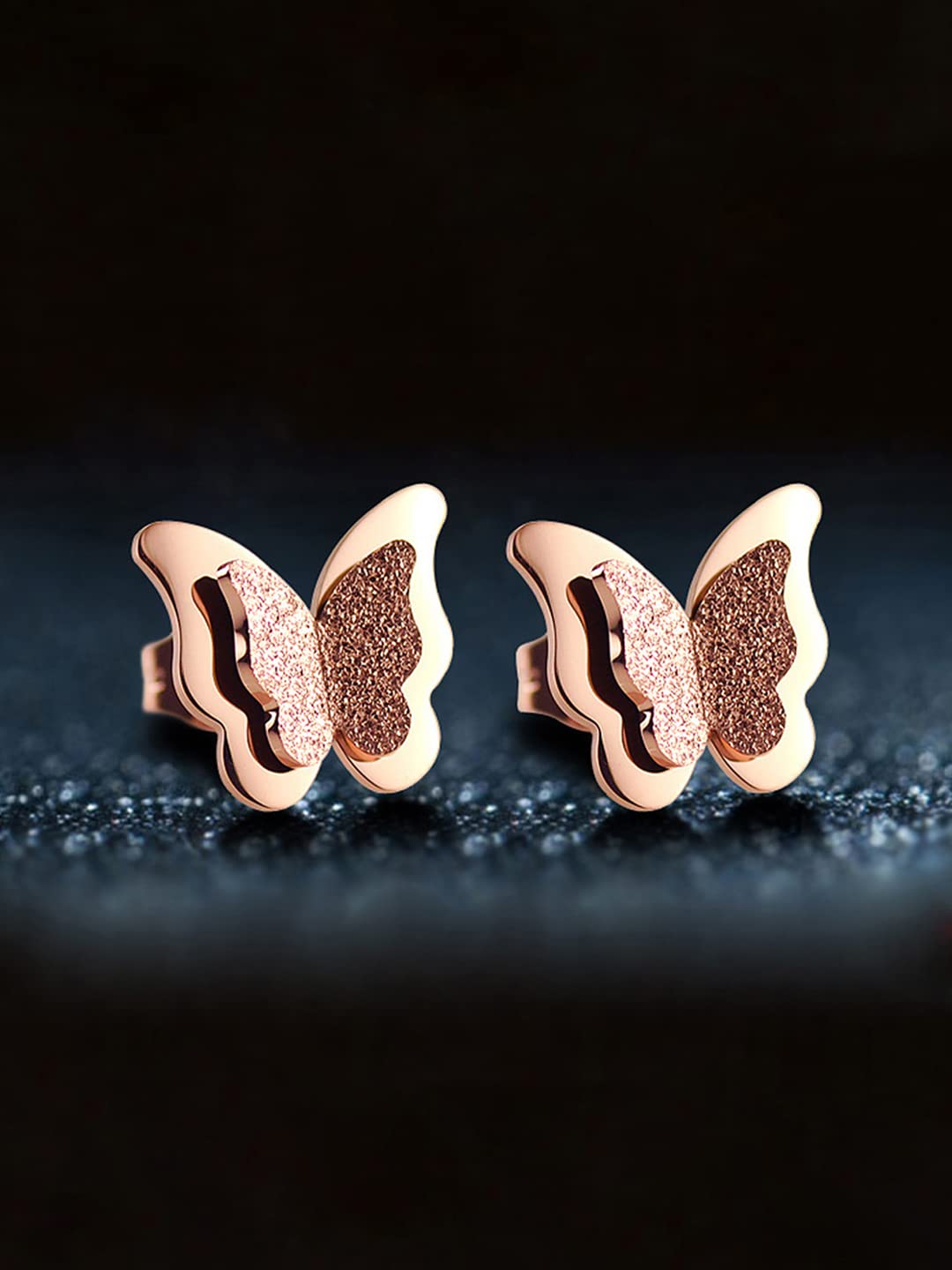 Kairangi Rose Gold Studs - Perfect gift for Valentine's Day