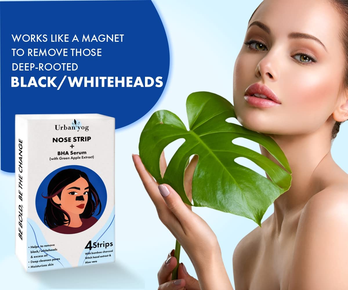 Urban Yog Nose Strips - Nourish pores with BHA serum