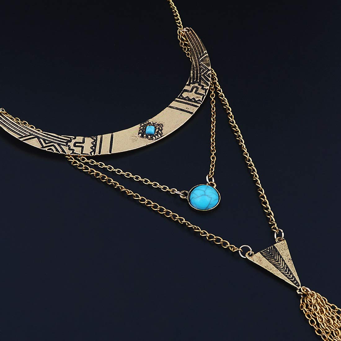 Yellow Chimes front knot necklace - versatile everyday wear